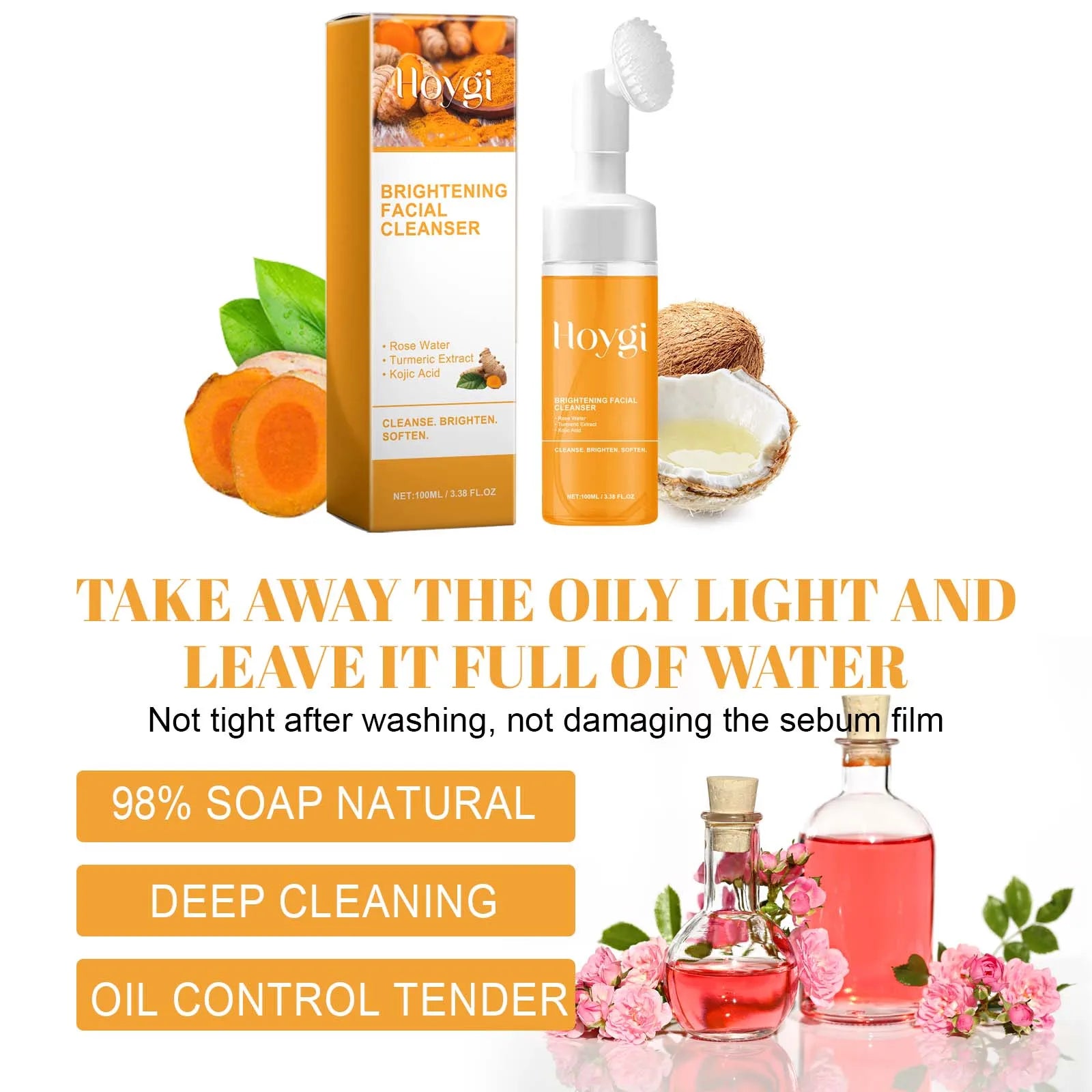 Turmeric & Kojic Hydrating Facial Mousse